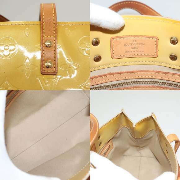 LOUIS VUITTON Monogram Vernis Reade PM Hand Bag Beige M91334 - Picture 11 of 12